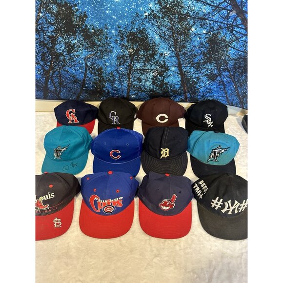 Vintage MLB Sports Hat Lot Of 12 - Picture 1 of 8